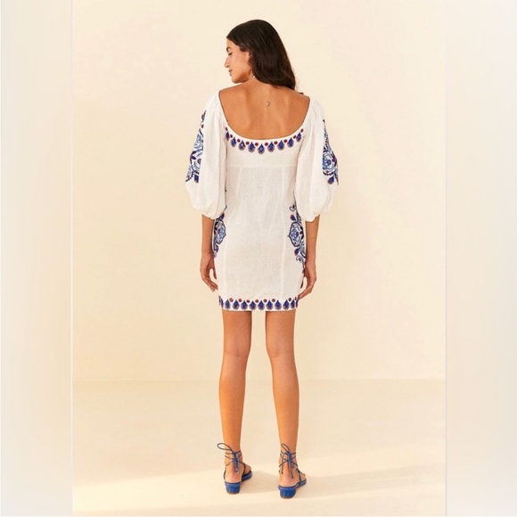 NWT FARM RIO Linen dress. It fits like XS or a small bust small. - Picture 4 of 14